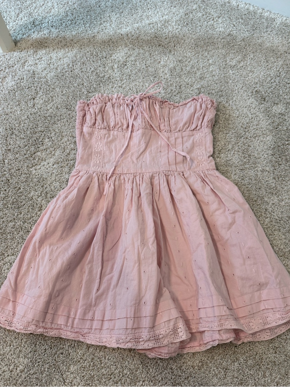 Princess Polly Eyelet Strapless Sundress